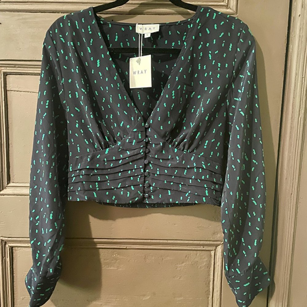 NWT WRAY Lindsay Top in Ink Spot